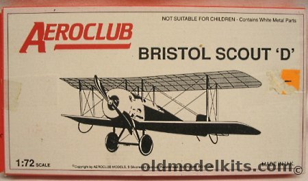 Aeroclub 1/72 Bristol Scout D plastic model kit